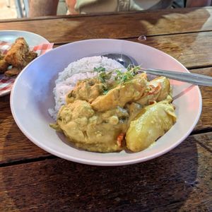 Dominican Vegan Curry at Barbossa AKA Potatoes and Rice at Barbossa Bar & Bottle Shop in South Brisbane