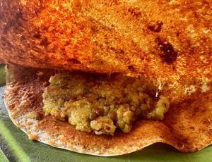 mysore masala dosa - 100Rs  at Bivan Sagar Pure Veg and Jain Food Restaurant in Arambol