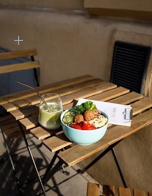 I love their vegan buddha bowl :-) at Acai Poke in Prague