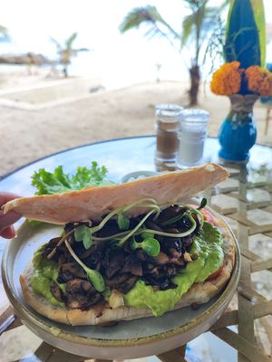 Mushroom Panini at Ocean Vibes in Koh Phangan