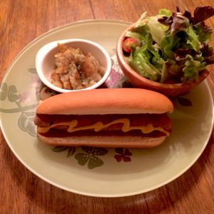 hot dog at Bonita Cafe and Social Club in Bangkok