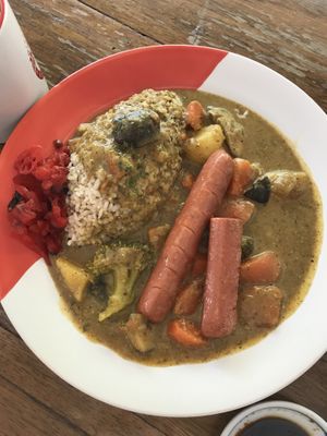 Japanese Curry + sausage   at Bonita Cafe and Social Club in Bangkok