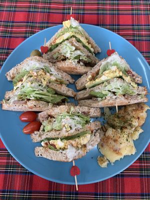 Bonita club sandwich   at Bonita Cafe and Social Club in Bangkok