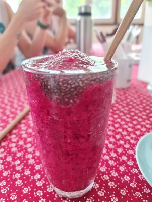 Red smoothie 😋 at Bonita Cafe and Social Club in Bangkok
