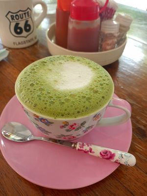 Matcha Latte at Bonita Cafe and Social Club in Bangkok