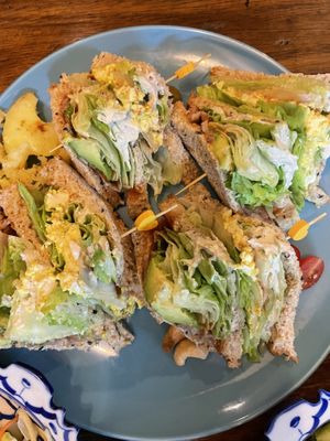 Vegan sandwiches  at Bonita Cafe and Social Club in Bangkok