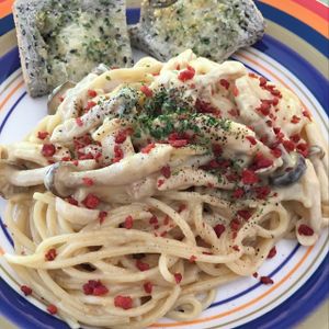 Pasta Carbonara at Bonita Cafe and Social Club in Bangkok