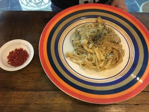 Spaghetti Carbona at Bonita Cafe and Social Club in Bangkok