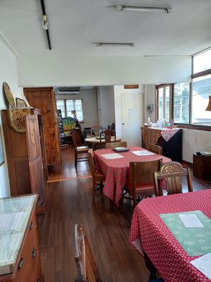 Upstairs dining area at Bonita Cafe and Social Club in Bangkok