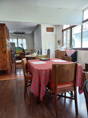 Upstairs dining area at Bonita Cafe and Social Club in Bangkok