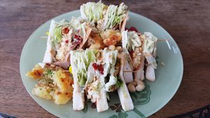 Bonita club sandwich at Bonita Cafe and Social Club in Bangkok