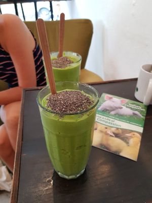 Green smoothie at Bonita Cafe and Social Club in Bangkok