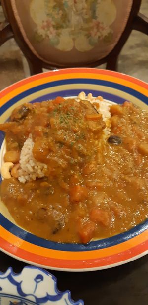 Rice and veggies. Absolutely delicious ! at Bonita Cafe and Social Club in Bangkok