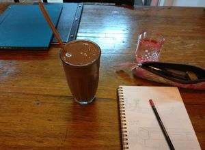 chocolate smoothie at Bonita Cafe and Social Club in Bangkok