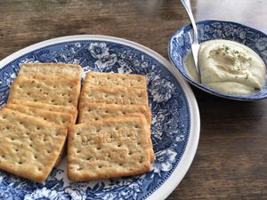 W Wheat Cracker & Cashew Cheese at Bonita Cafe and Social Club in Bangkok