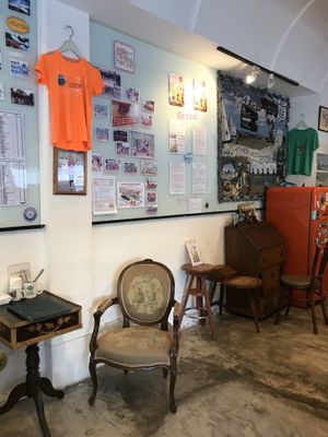 Cozy decor at Bonita Cafe and Social Club in Bangkok