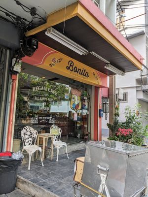 From the outside at Bonita Cafe and Social Club in Bangkok