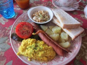Vegan English breakfast, 295 baht. at Bonita Cafe and Social Club in Bangkok
