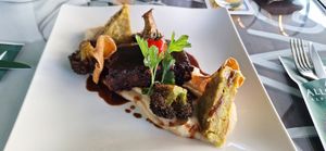 Linsenbraten mit kartoffelpüree und Gemüse at Starlet Kempten in Kempten