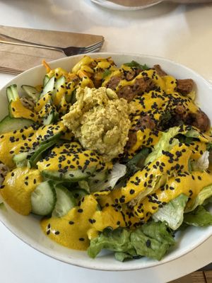 Coastal macro bowl with no pickled cabbage and extra cucumber.   at Kokomo  in Port Moody