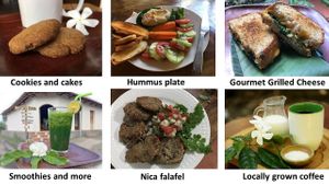 Some of our cafe menu items at Centro PUMA in Altagracia