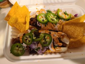 Chili dogs at The Vegan Factory in Chantilly