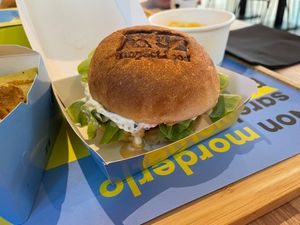 Cheesy Cheddar Explosion Burger at Impact Food in Rome