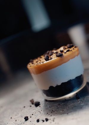 Sweet Mello: salted caramel, sweet vegetable cream, and Oreo chunks at Impact Food in Rome