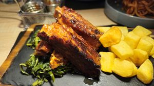 Juicy Marbles ribs at Impact Food in Rome