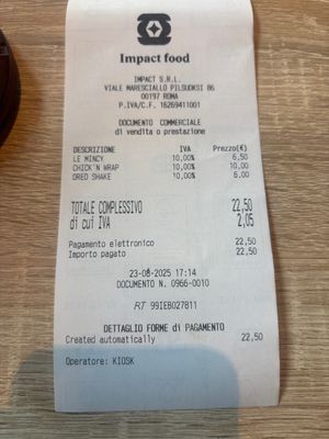   at Impact Food in Rome