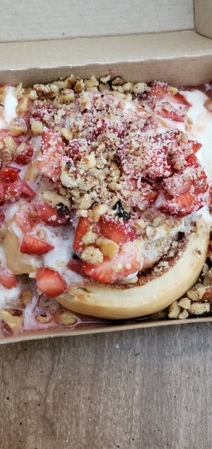 Strawberry shortcake at Cinnaholic in Gambrills