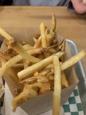 Crispy fries  at Burger Crush in Vancouver