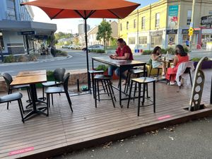 Outdoor Seating  at Mr Rice in Cooks Hill