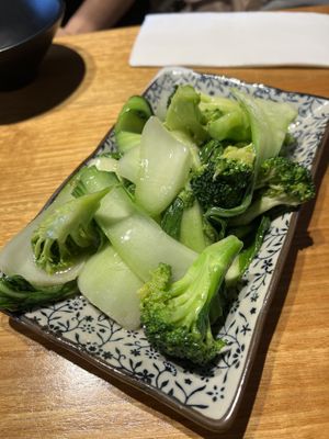 Stir Fried Bokchoy/Broccoli with Garlic #Veganuary at Mr Rice in Cooks Hill