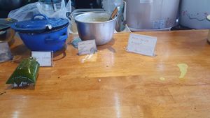 Sauces and toppings for self-service, clearly marked as vegan at Go Healthy in Koh Phangan