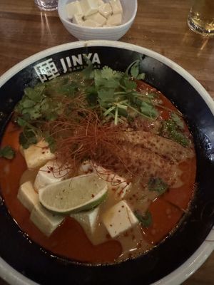 Vegan red fire opal ramen   at JINYA Ramen Bar in Burnaby