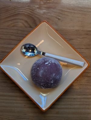 Blueberry Mochi at Shifu Ramen in Lisbon