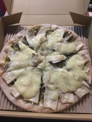 Vegan pesto and mushroom pizza- really not nice  at So Free Pizza - Ximen in Taipei