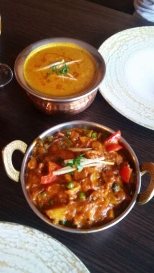 Dal (top) and Sabzi (below). at Namaste in Rathenow