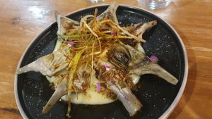 Artichoke with chimichurri at All Negre in Montardit De Baix