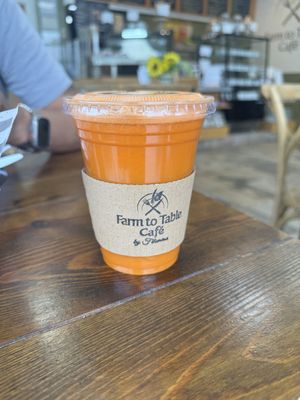 Rejuvenator fresh press juice   at Farm to Table Cafe by Filomena in Stony Brook