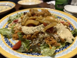 Taco’s and rice  at Aju in Osaka