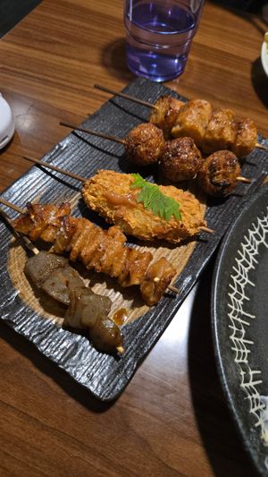 Yakitori skewers at Aju in Osaka