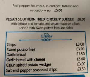 Menu at Shevington Village Kitchen in Wigan