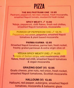 Pizza menu at BrewDog - Berlin Mitte in Berlin