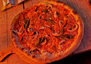 Vegan pizza at BrewDog - Berlin Mitte in Berlin