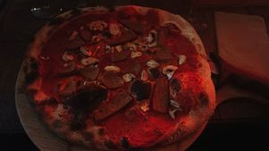 vegan spicy meat pizzaa  at BrewDog - Berlin Mitte in Berlin