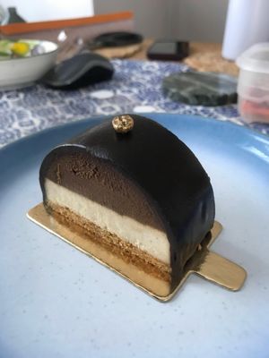 Vegan tiramisu  at Open Bakery in Brighton