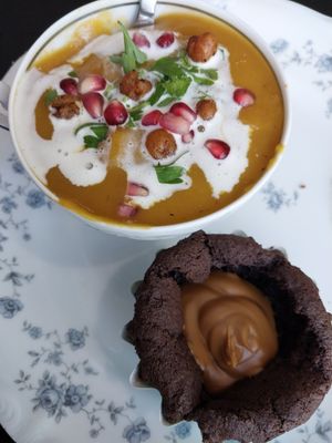 VCC 2024 - Autumn Harmony (soup), Biscoff Brownie at Whimsy Tea Company in Springfield