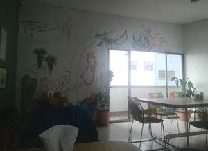 Sitting area at Casa Hoja in Pereira